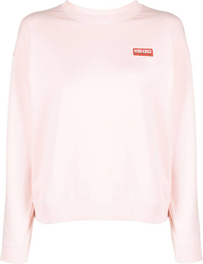 Kenzo Sweater met geborduurd logo Roze