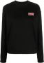 Kenzo Sweater met geborduurd logo Zwart - Thumbnail 1