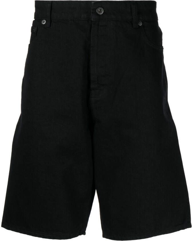 Kenzo Bermuda shorts met logopatch Zwart