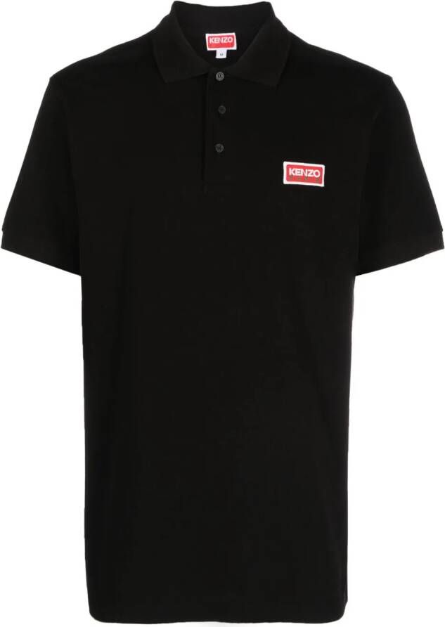 Kenzo Poloshirt met logopatch Zwart