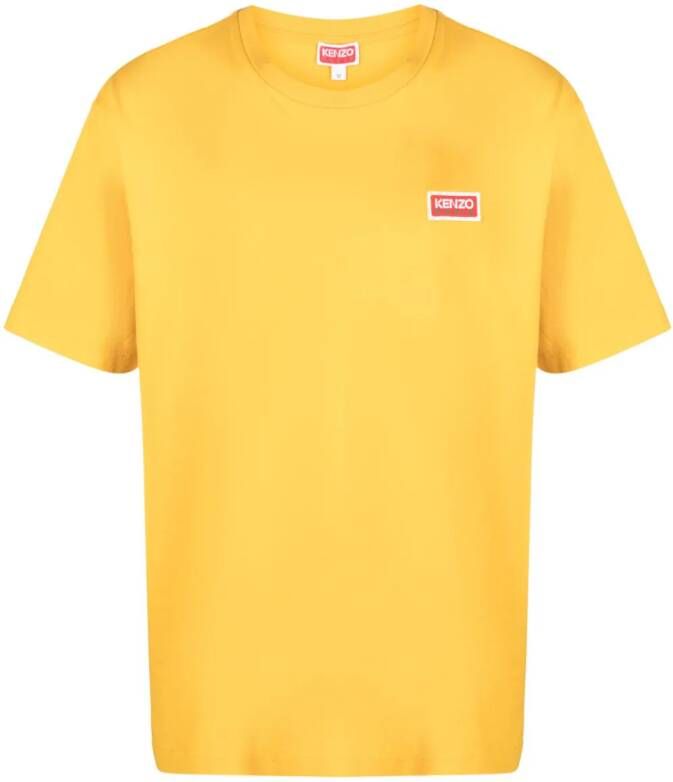 Kenzo T-shirt met logopatch Geel