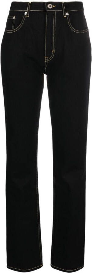 Kenzo Jeans met logopatch Zwart