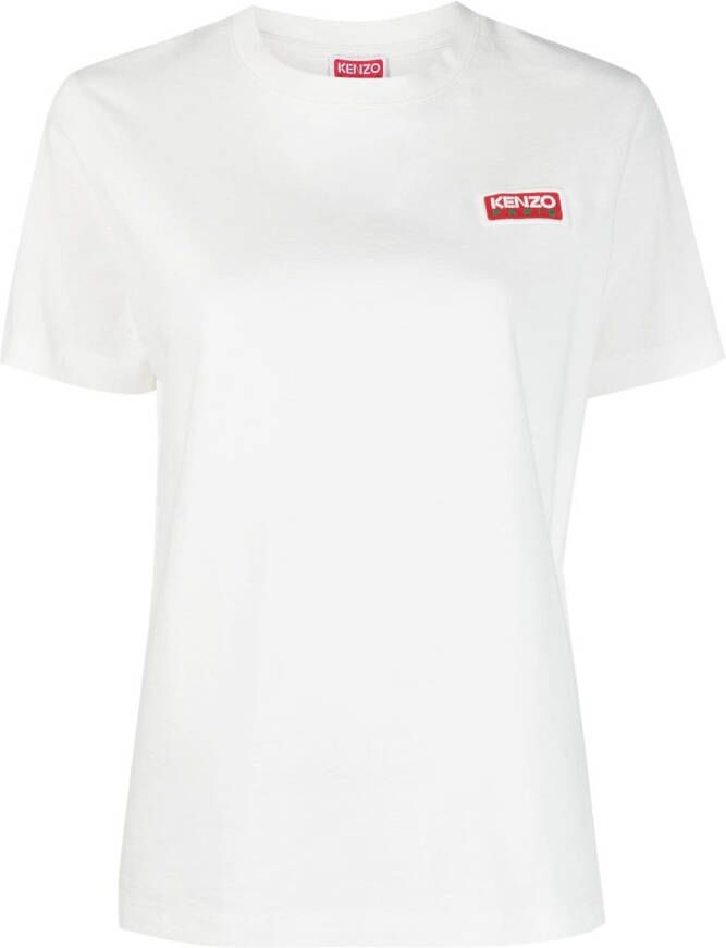 Kenzo logo-print cotton T-shirt Wit