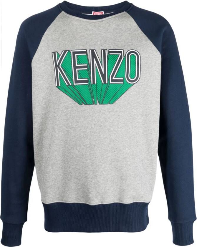 Kenzo Sweater met logoprint Grijs
