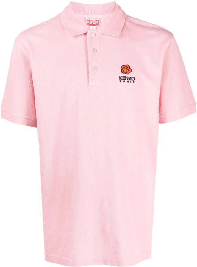 Kenzo Poloshirt met logoprint Roze