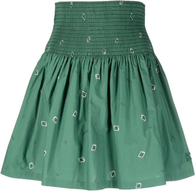 Kenzo Mini-rok met bandanaprint Groen