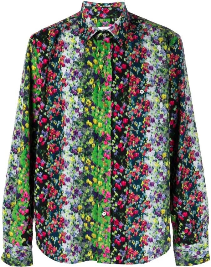 Kenzo Overhemd met bloemenprint Groen
