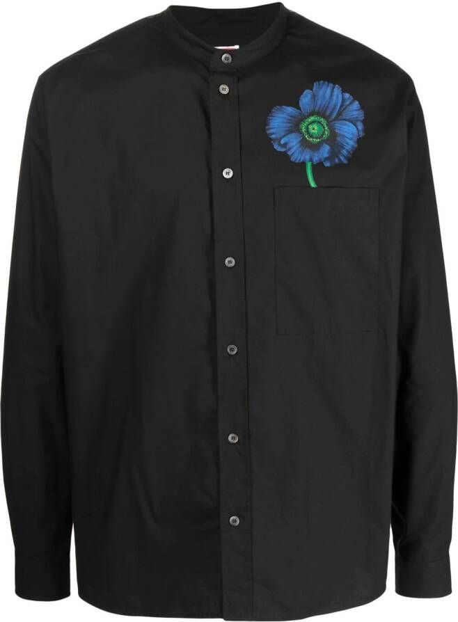 Kenzo Overhemd met bloemenprint Zwart