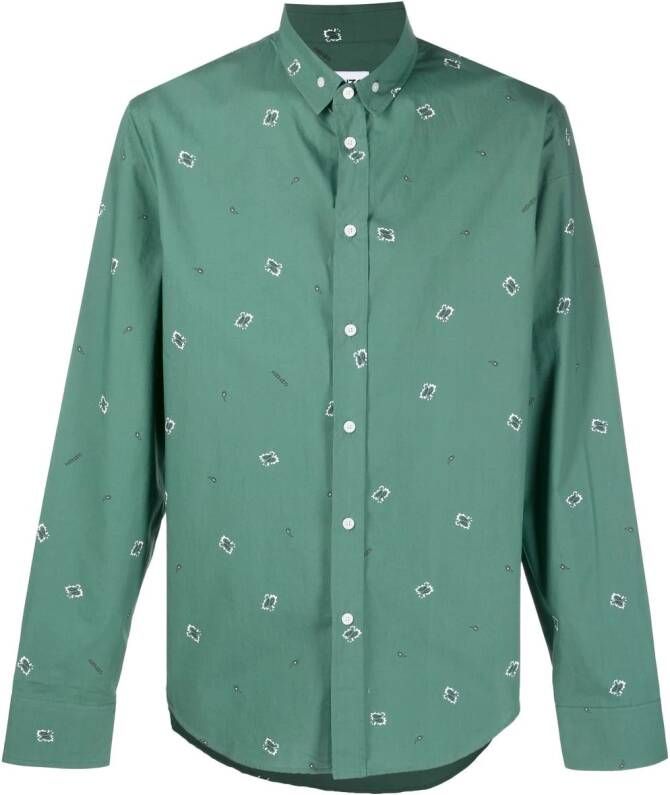 Kenzo Overhemd met paisley-print Groen