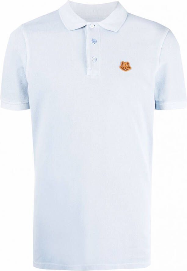 Kenzo Poloshirt met logopatch Blauw