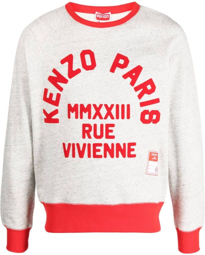Kenzo Sweater met print Grijs