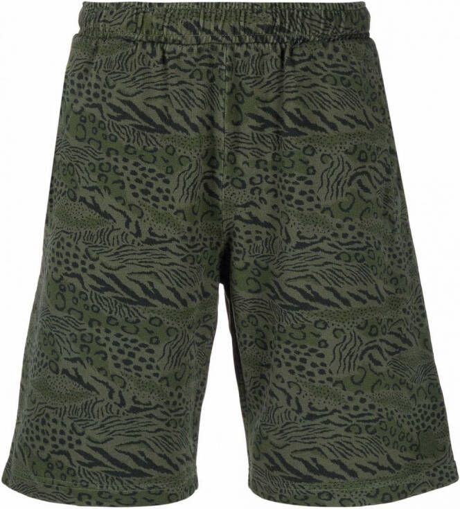 Kenzo Shorts met dierenprint Groen