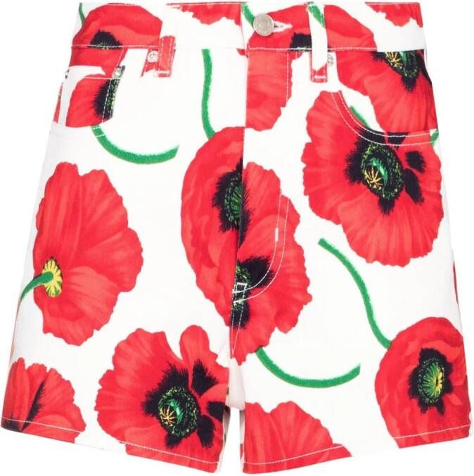 Kenzo Shorts met print Wit