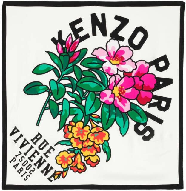 Kenzo Sjaal met logoprint Beige