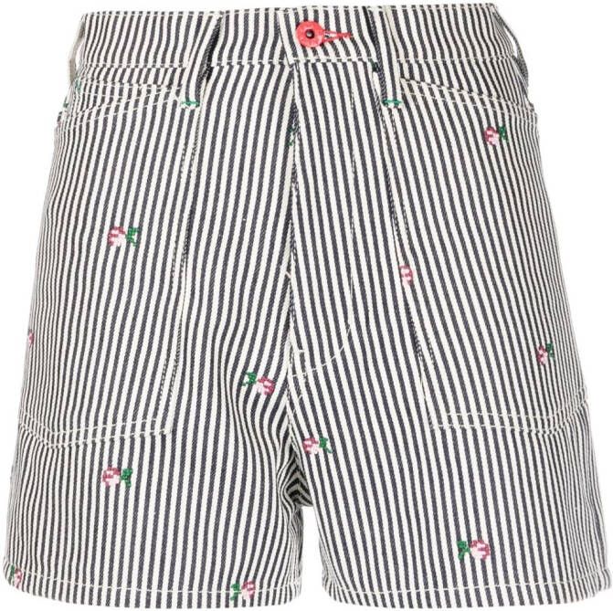 Kenzo Gestreepte shorts Blauw