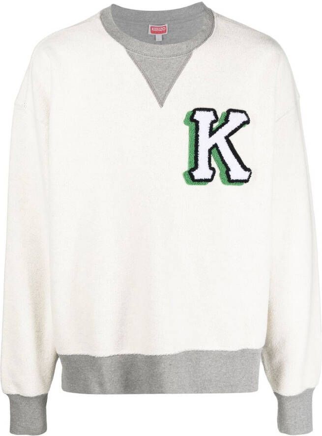 Kenzo Sweater met logopatch Wit