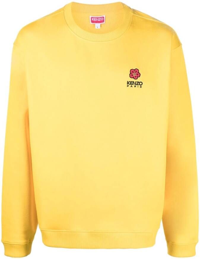 Kenzo Sweater met logoprint Geel