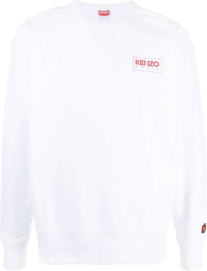 Kenzo Sweater met logoprint Wit