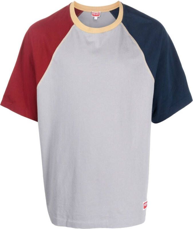 Kenzo T-shirt met colourblocking Grijs