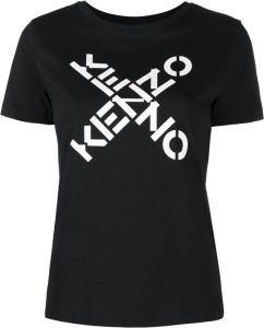 Kenzo T-shirt met logo Zwart