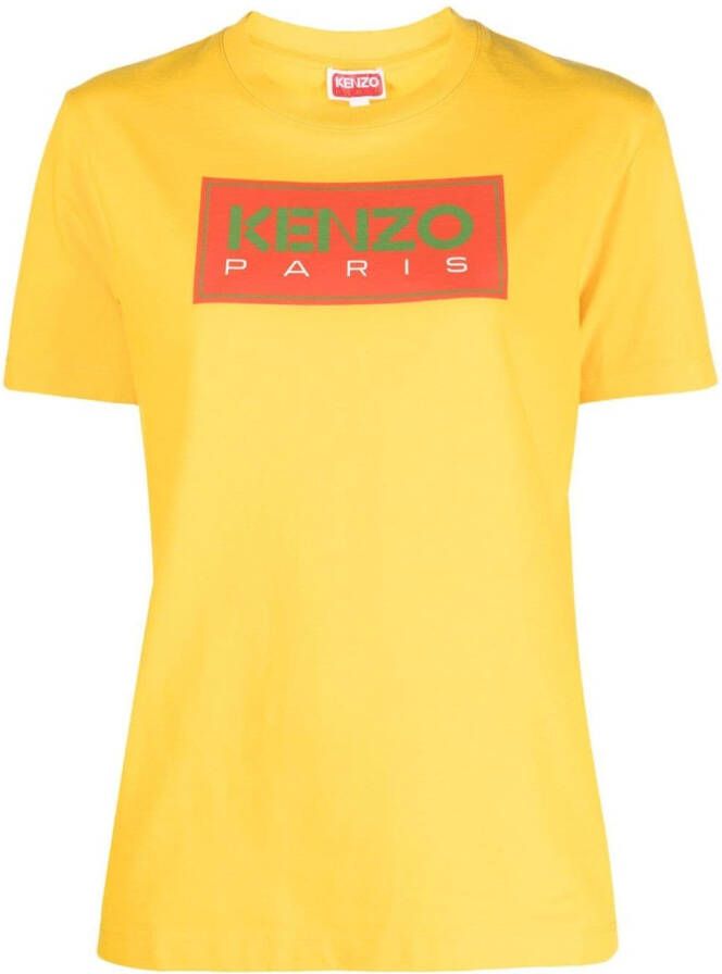 Kenzo T-shirt met logoprint Geel
