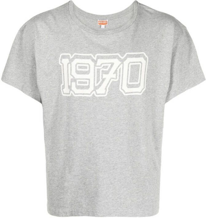 Kenzo T-shirt met logoprint Grijs