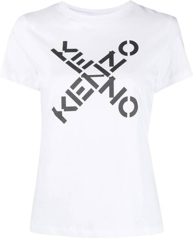 Kenzo T-shirt met logoprint Wit