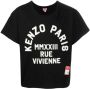 Kenzo T-shirt met logoprint Zwart - Thumbnail 1