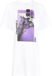 Kenzo T-shirt met madeliefjesprint Wit
