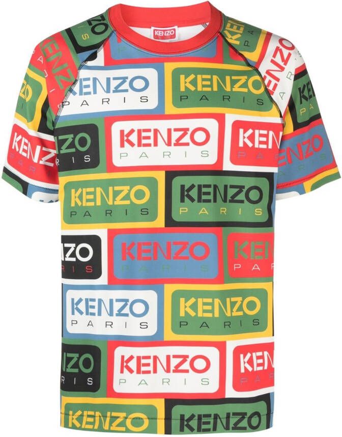Kenzo T-shirt met ronde hals Groen