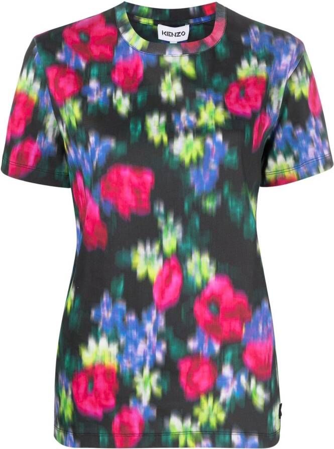 Kenzo T-shirt met ronde hals Zwart