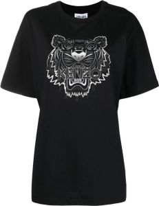 Kenzo T-shirt met tijgerprint Zwart
