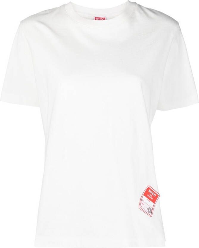 Kenzo T-shirt smet logopatch Wit
