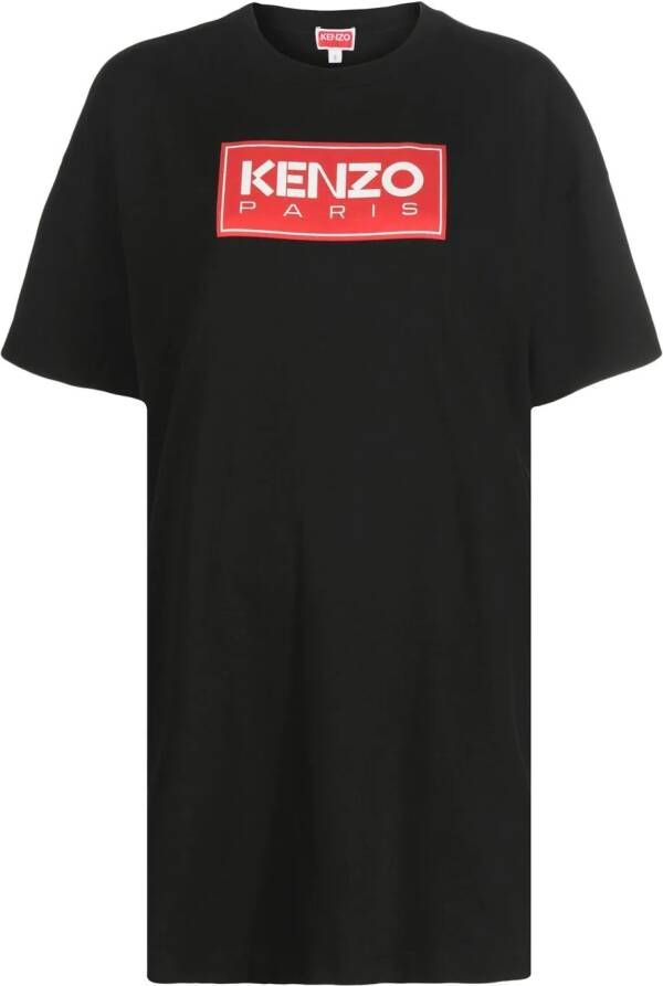 Kenzo T-shirtjurk met logoprint Zwart