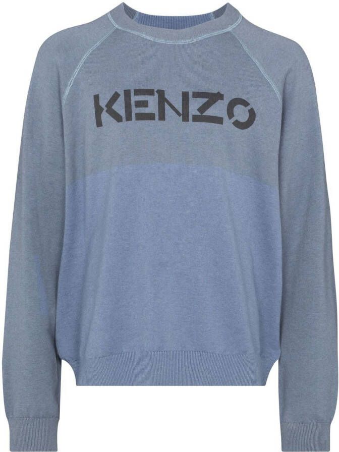 Kenzo Tweekleurige sweater Blauw
