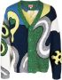 Kenzo Vest met abstract intarsia Blauw - Thumbnail 1