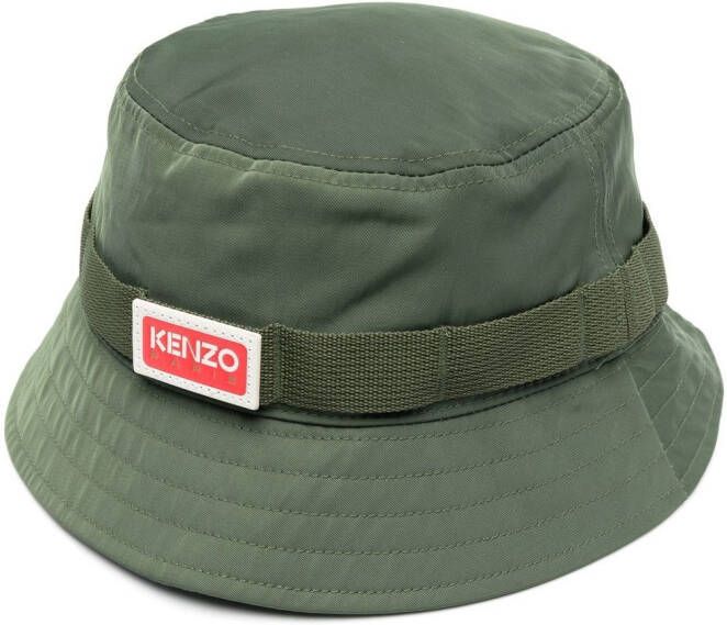 Kenzo Vissershoed met logopatch Groen