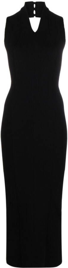 KHAITE Maxi-jurk met halternek Zwart