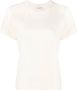 KHAITE Katoenen T-shirt Beige - Thumbnail 1