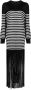 KHAITE Maxi-jurk met franje Zwart - Thumbnail 1