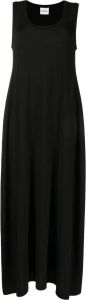 KHAITE Midi-jurk met diepe ronde hals Zwart