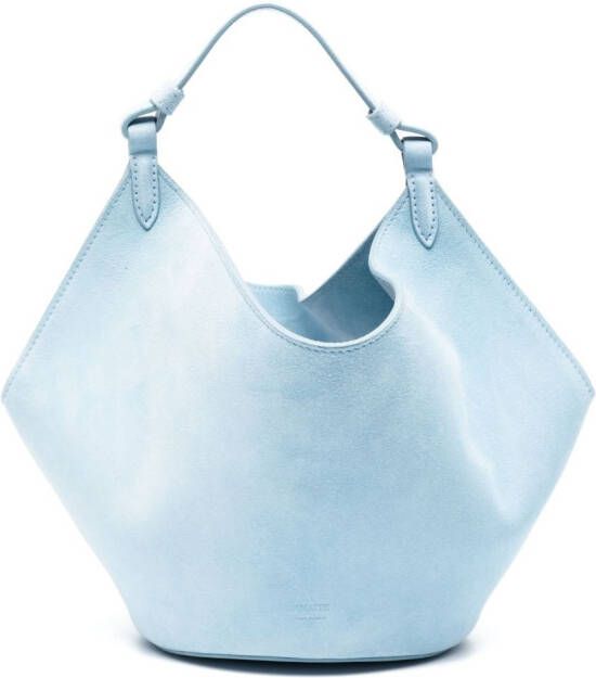 KHAITE Lotus kleine shopper Blauw