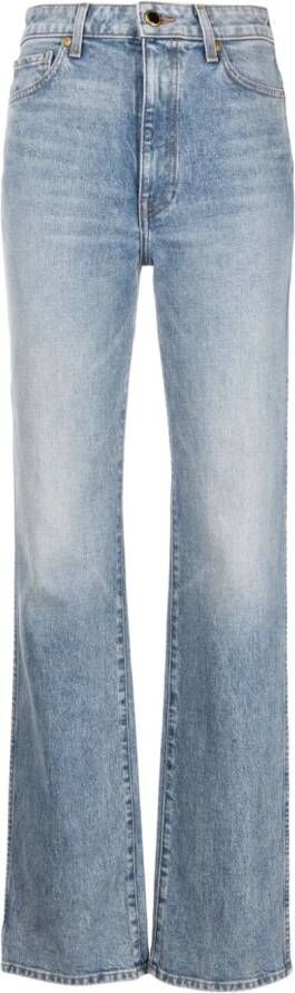 KHAITE Straight jeans Blauw