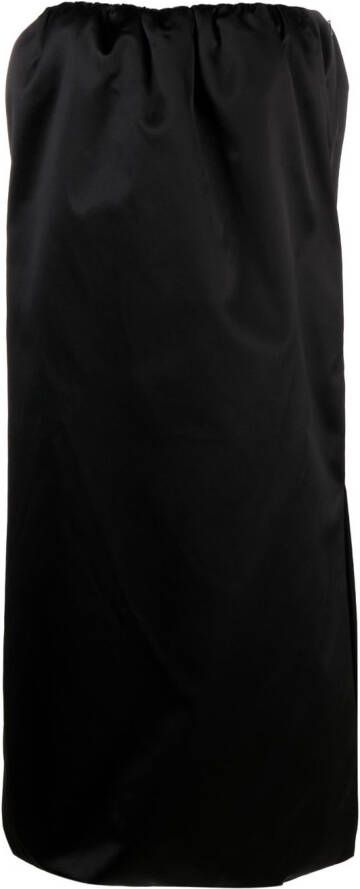 KHAITE Strapless jurk Zwart