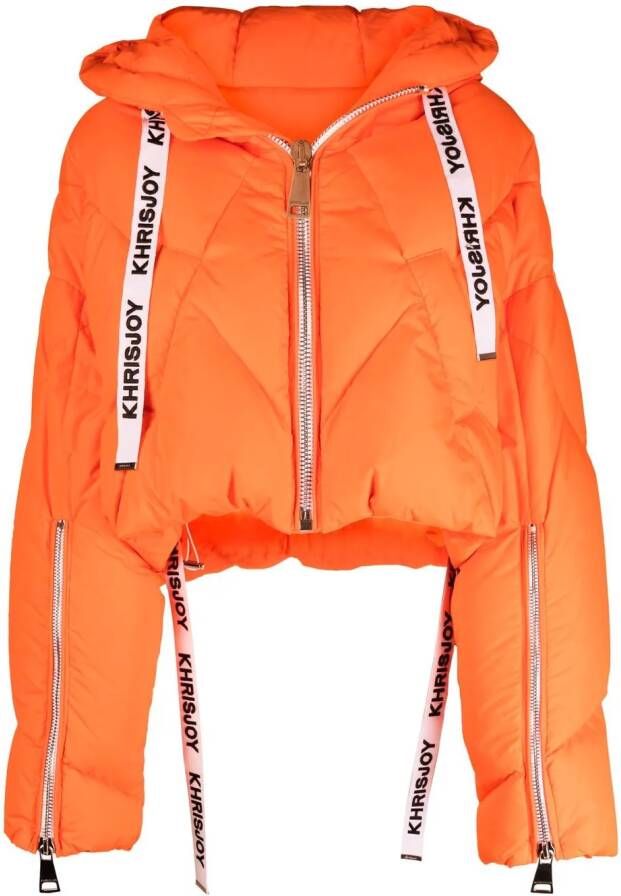 Khrisjoy Cropped donsjack Oranje
