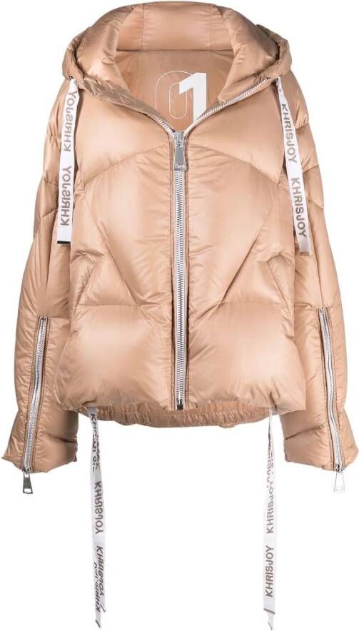 Khrisjoy Donsjack met capuchon Beige