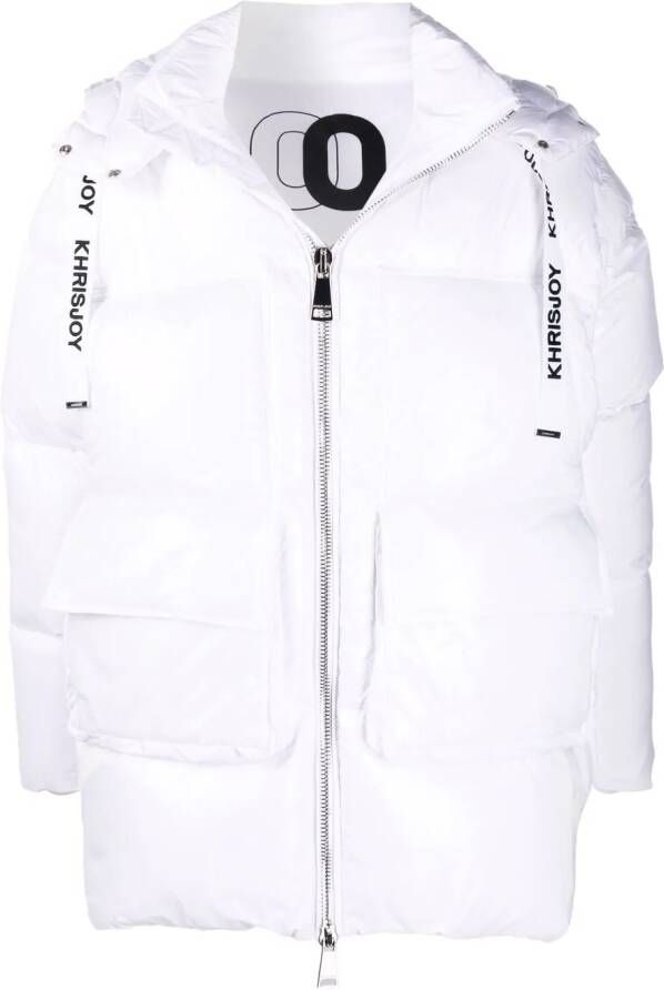 Khrisjoy Oversized donsjack Wit