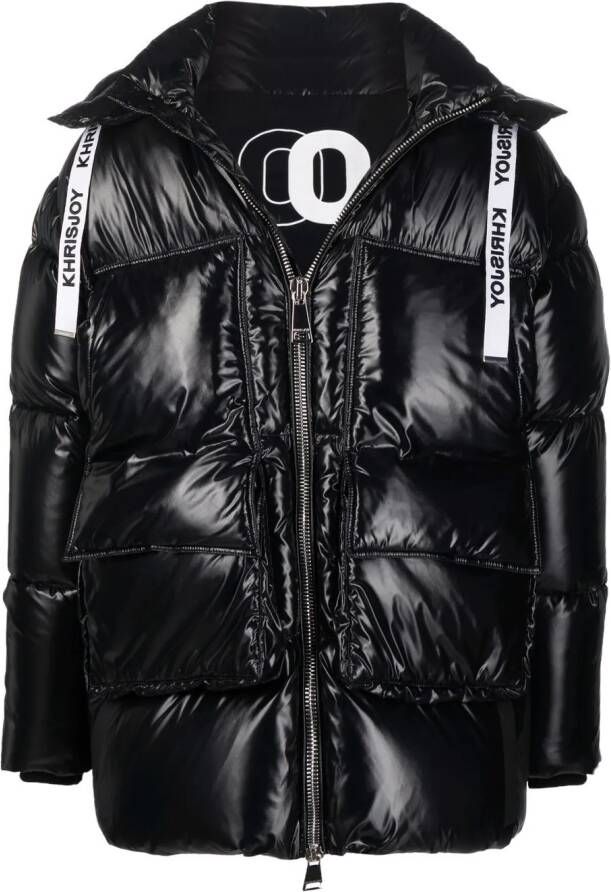 Khrisjoy Oversized donsjack Zwart