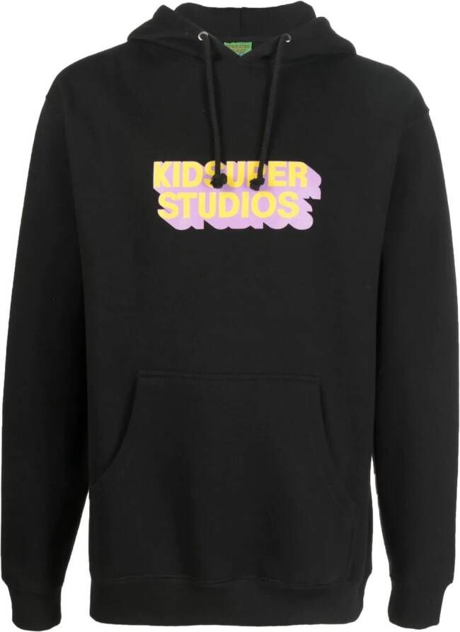KidSuper Hoodie met logoprint Zwart