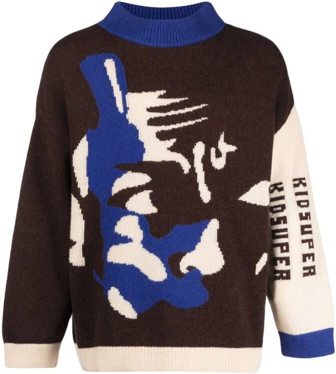 KidSuper Intarsia sweater Bruin